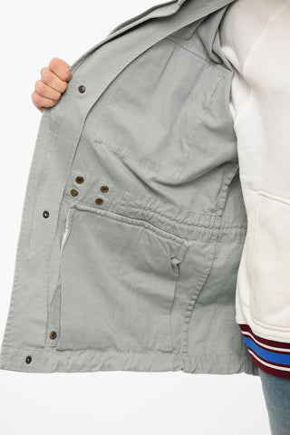 Hidden Hood J-LII Sahariana jacket With Waist Drawstrings