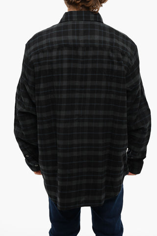 Cotton-flannel S-CROSS Shirt with Double Breast-pocket