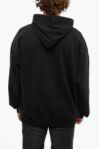 Brushed-cotton S-UMMER Hoodie with Print