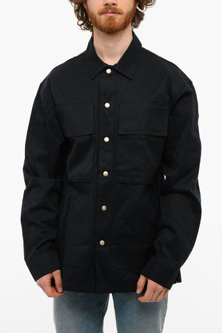 Long Sleeved S-DERR Shirt With Pockets And Snap Buttons