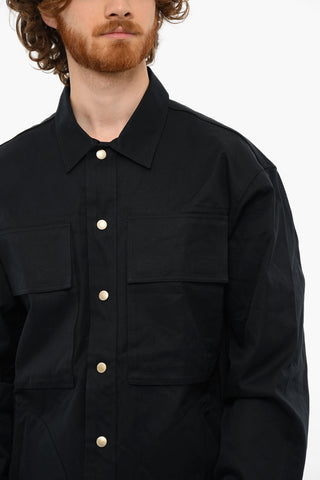 Long Sleeved S-DERR Shirt With Pockets And Snap Buttons