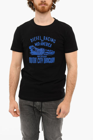 Printed Crewneck T-DIEGOR-C6 Short Sleeved T-shirt