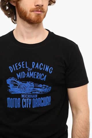 Printed Crewneck T-DIEGOR-C6 Short Sleeved T-shirt