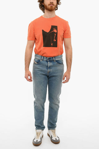 Light-washed D-FINNING Tapered Jeans with Regular Fit