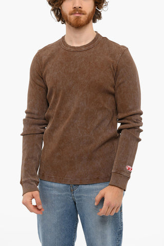 Ribbed Crewneck T-RIBBER Long Sleeved T-shirt