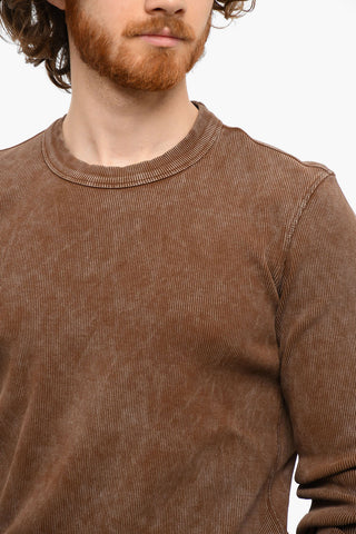 Ribbed Crewneck T-RIBBER Long Sleeved T-shirt