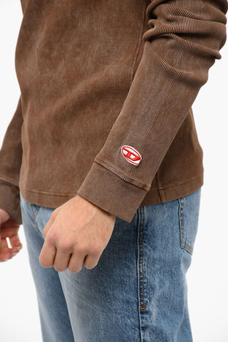 Ribbed Crewneck T-RIBBER Long Sleeved T-shirt