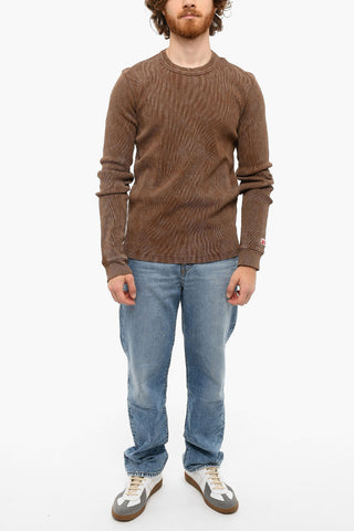 Ribbed Crewneck T-RIBBER Long Sleeved T-shirt