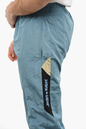 Nylon Jogger Pants with Ankle Zip