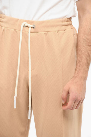AMI Pantaloni Jogger in Jersey con Ricamo Logo
