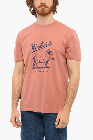 T-shirt SHEEP con Stampa a Contrasto