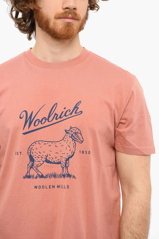 T-shirt SHEEP con Stampa a Contrasto