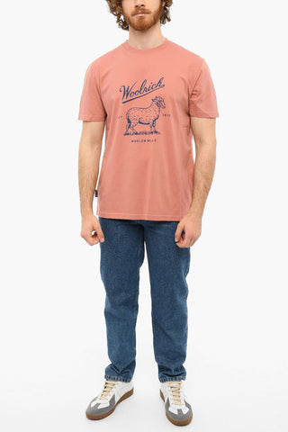T-shirt SHEEP con Stampa a Contrasto