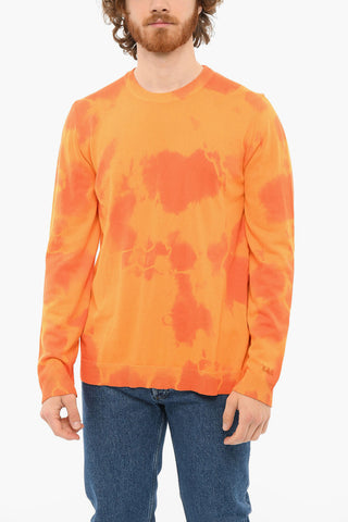 T-Shirt A Maniche Lunghe WAVE Girocollo Con Stampa Tie Dye