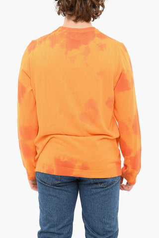 T-Shirt A Maniche Lunghe WAVE Girocollo Con Stampa Tie Dye