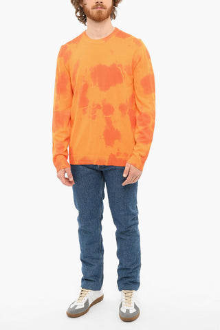 T-Shirt A Maniche Lunghe WAVE Girocollo Con Stampa Tie Dye