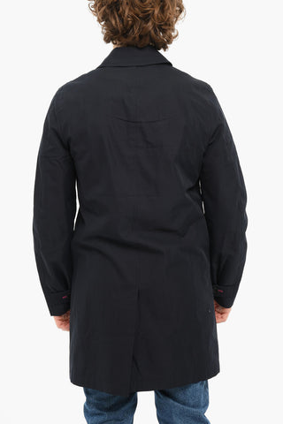 Cappotto Foderato Con Bottoni A Scomparsa
