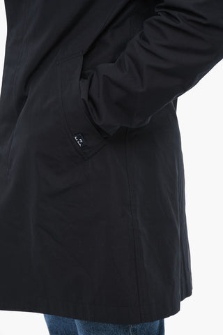 Cappotto Foderato Con Bottoni A Scomparsa