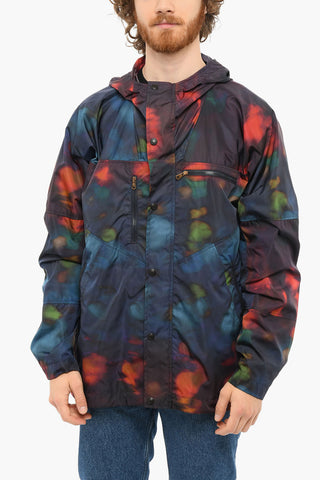 Printed Hooded Windbreaker