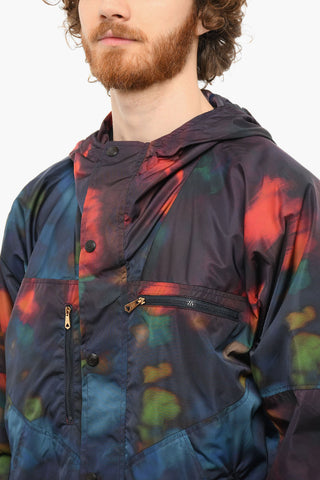 Printed Hooded Windbreaker