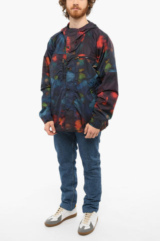Printed Hooded Windbreaker