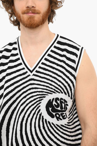 Gilet in Maglia SPIRAL con Collo a V