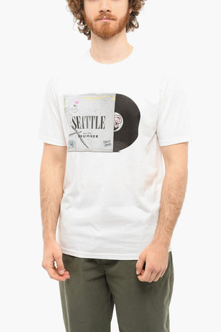 Short Sleeved SEATTLE Printed Crewneck T-shirt