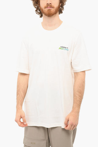 BEACH SPORTS T-shirt Girocollo con Stampa Multicolor sul Retro