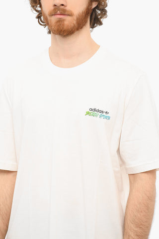 BEACH SPORTS T-shirt Girocollo con Stampa Multicolor sul Retro