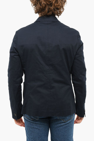 Single Breasted Lined Blazer With Patch Pockets
