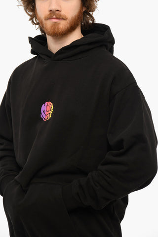 SPRING TINGS GASOLINE Hoodie Sweatshirt with Multicolored Print