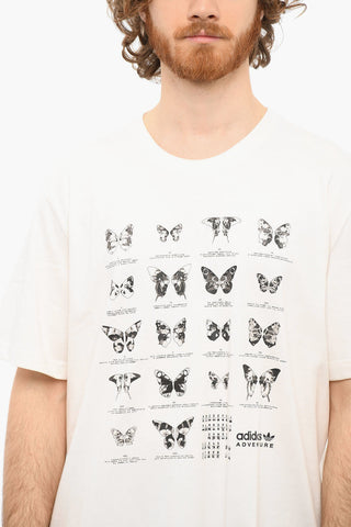 ADVENTURE Crewneck T-shirt with Contrasting Graphic Print