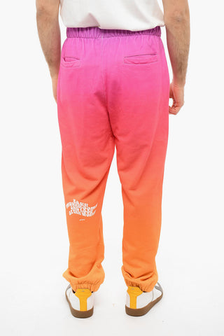 TRIPPY SUMMER GRADIENT Joggers with Logo Print