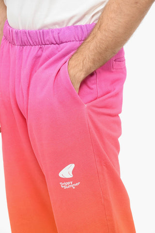 TRIPPY SUMMER GRADIENT Joggers with Logo Print