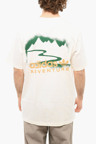 ADVENTURE T-shirt Girocollo con Stampa Multicolor