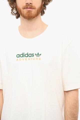 ADVENTURE T-shirt Girocollo con Stampa Multicolor