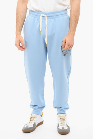 Brushed Cotton TENNIS CLUB Embroidered Joggers