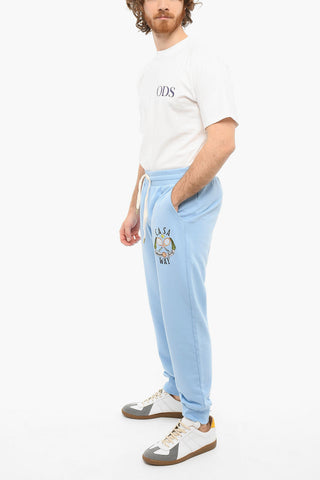 Brushed Cotton TENNIS CLUB Embroidered Joggers