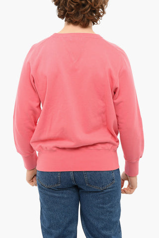 BAY MEADOWS Crewneck Sweatshirt with Visible Stitching