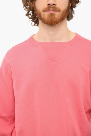 BAY MEADOWS Crewneck Sweatshirt with Visible Stitching