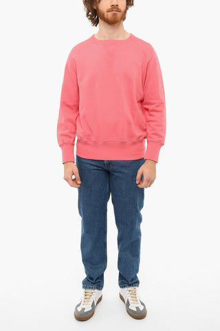 BAY MEADOWS Crewneck Sweatshirt with Visible Stitching
