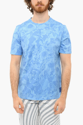 SUNFLOWERS T-shirt with Logo Patch