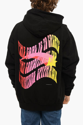 Felpa Hoodie STAR con Stampa Multicolor