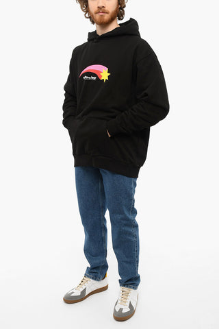 Felpa Hoodie STAR con Stampa Multicolor