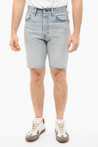 MADE & CRAFTED Denim Short with Raw-cut Hem