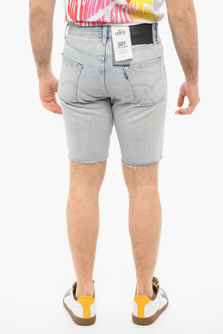 MADE & CRAFTED Denim Short with Raw-cut Hem