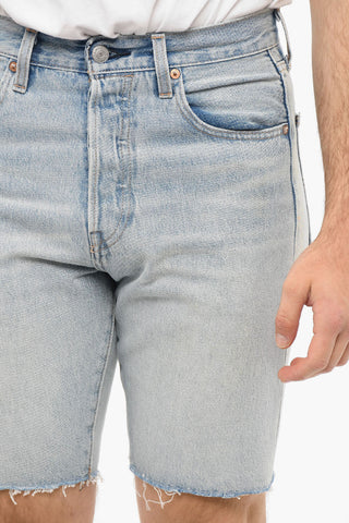 MADE & CRAFTED Denim Short with Raw-cut Hem