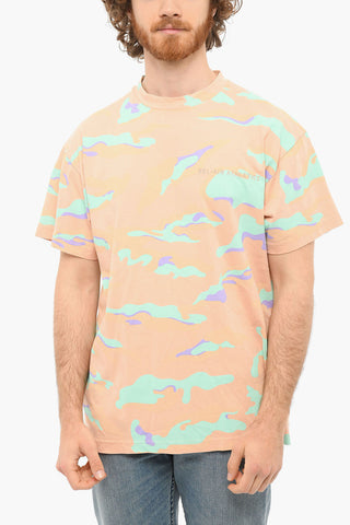 CAMO REGULAR T-shirt with Camouglage Motif and Embroidery
