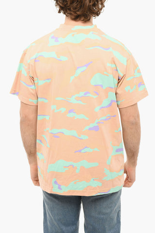 CAMO REGULAR T-shirt with Camouglage Motif and Embroidery
