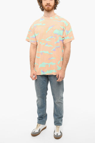 T-shirt CAMO REGULAR con Motivo Camouflage e Ricamo